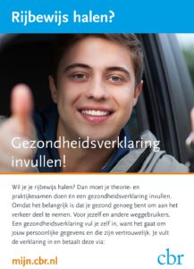 flyer Gzondheids Verklaring rijbewijs
